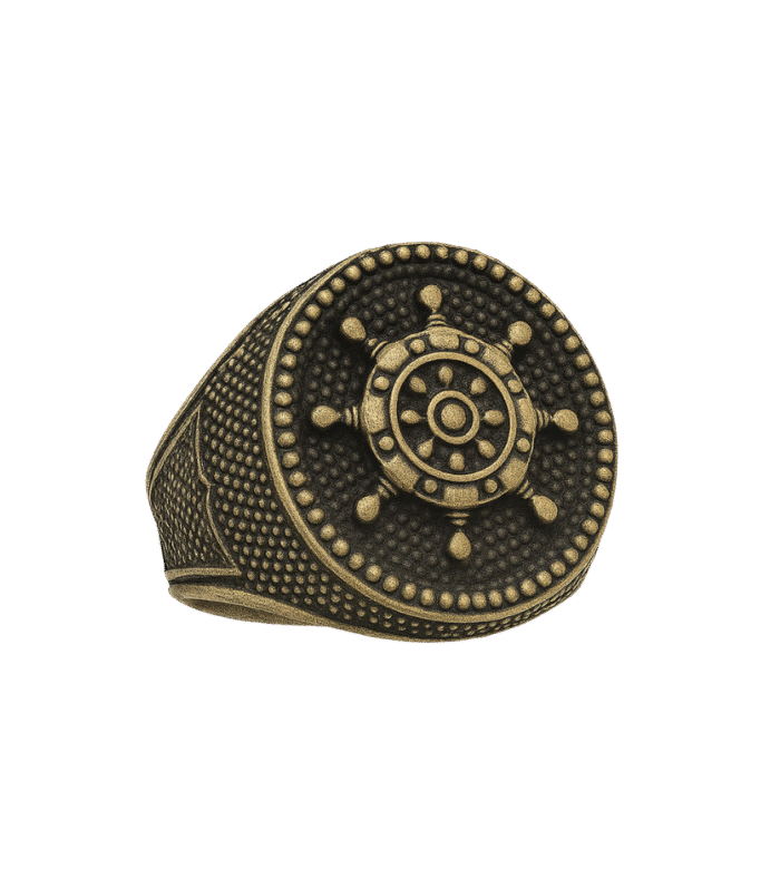 Antik Eskitme Dümen Erkek Yüzük