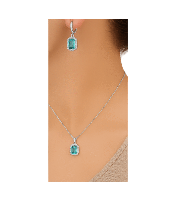 Denizin Işıltısı Zirkon Taşlı Takı Seti