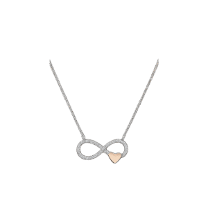 Ebedi Aşkın Işıltısı Zirkon Taşlı Sonsuzluk Kolye