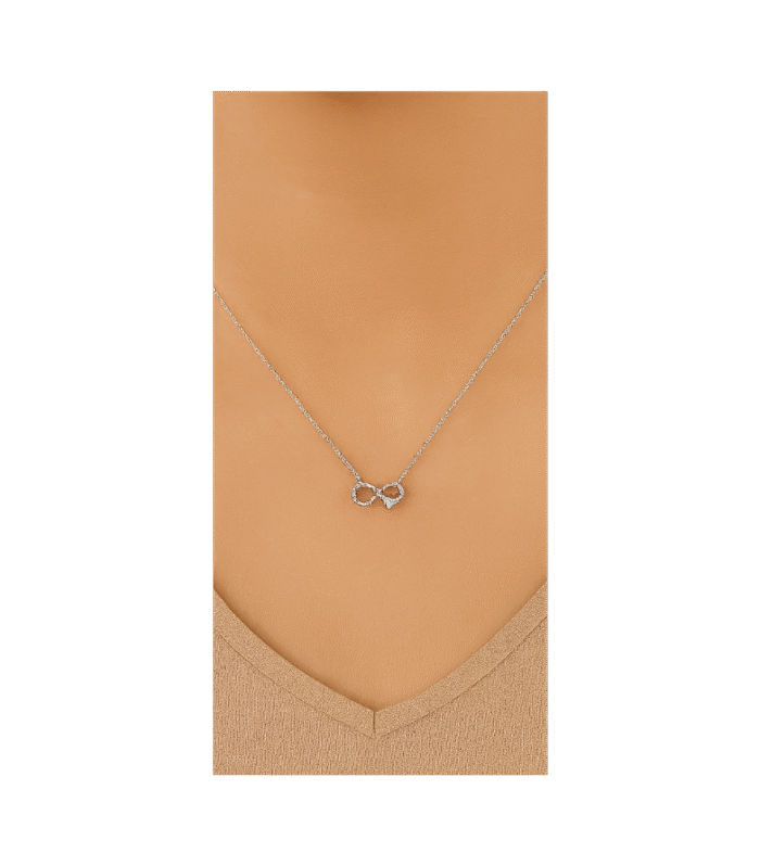 Ebedi Aşkın Işıltısı Zirkon Taşlı Sonsuzluk Kolye