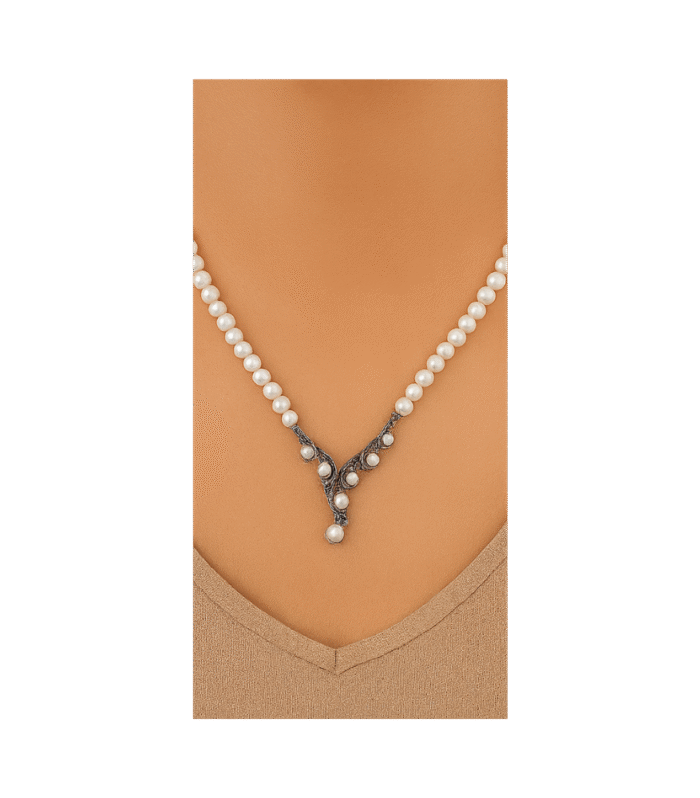 Zamansız Zarafet İnci Kolye Küpe Takı Seti