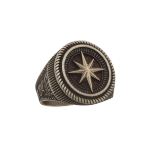 Burgu Çerçeveli 8 Köşeli Yıldız Yüzük