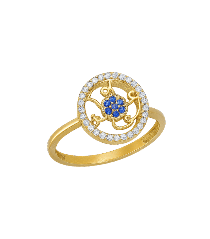 Şans Tılsımı Nazar Boncuklu Şans Yüzüğü