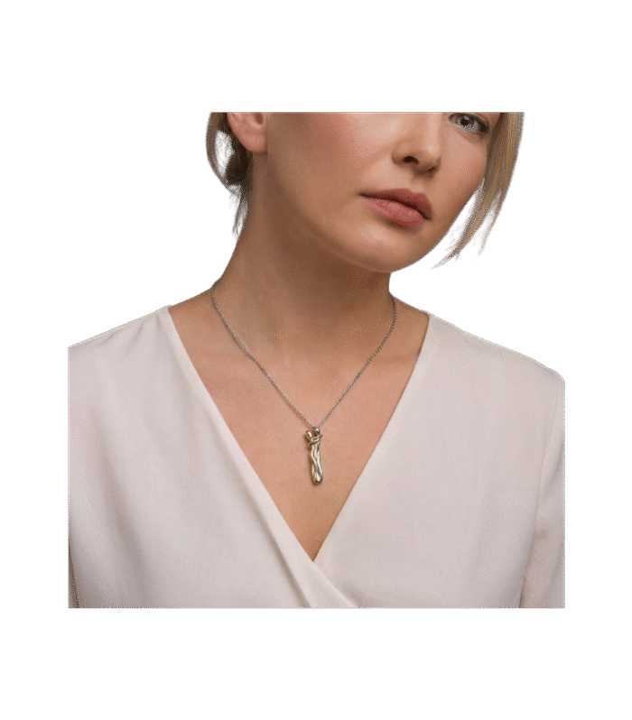 Sonsuz Bağ Sarılan Çift Kolyesi