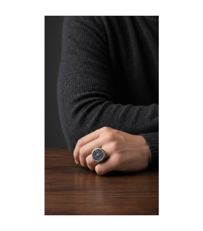 Özel Seri Pusula Model Erkek Yüzük