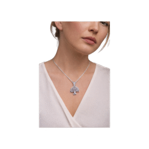 Zirkon Taşlı Hayat Ağacı Kolye