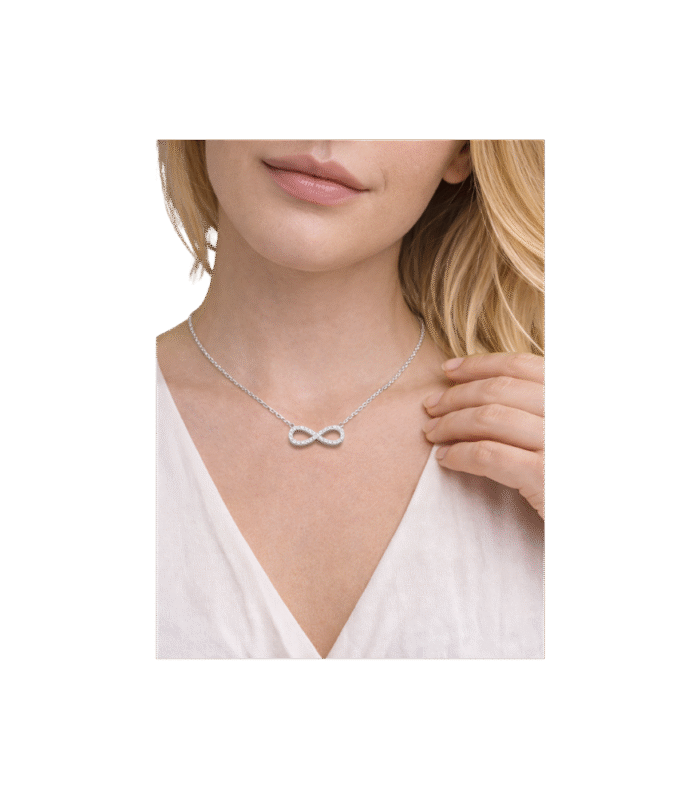 Zirkonyum Taşlı Sonsuzluk Kolye